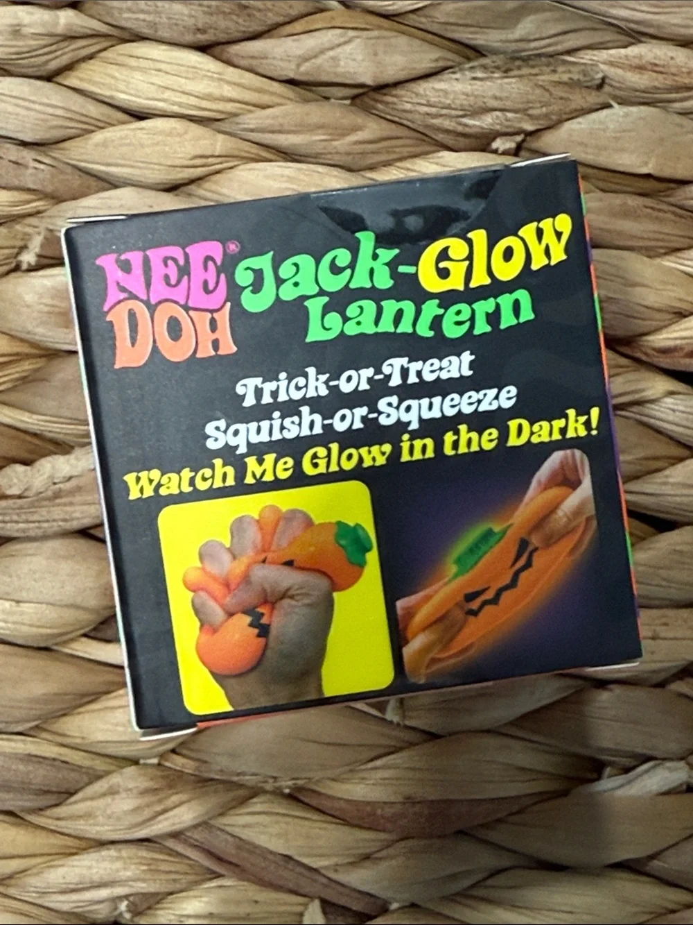 NeeDoh Glowy Ghost (removable hair), Jack-Glow-Lantern &Teenie Jack Glow Lantern